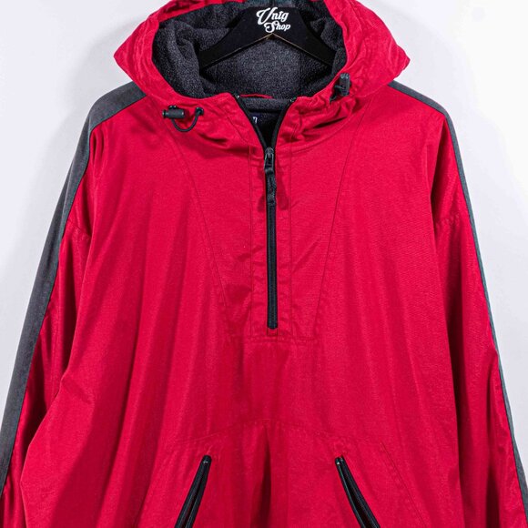 GAP Fleece Lined Pullover Anorak Jacket Hooded XL VTG Y2K Streetwear Gorpcore - Picture 4 of 10